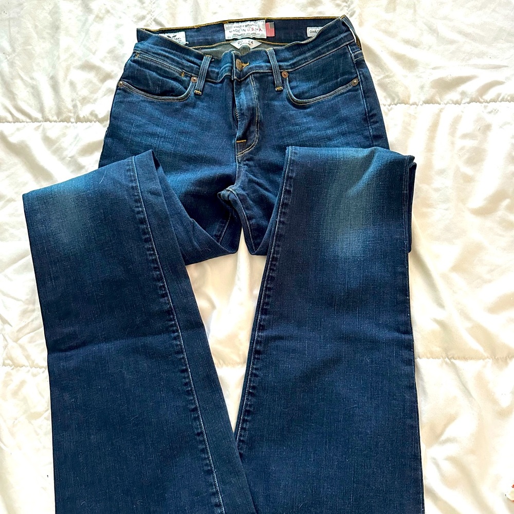 Lucky Brand “Charlotte Kick Flare” jeans.